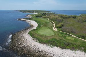 Fishers Island 4th Reverse Flag Aerial